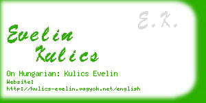 evelin kulics business card